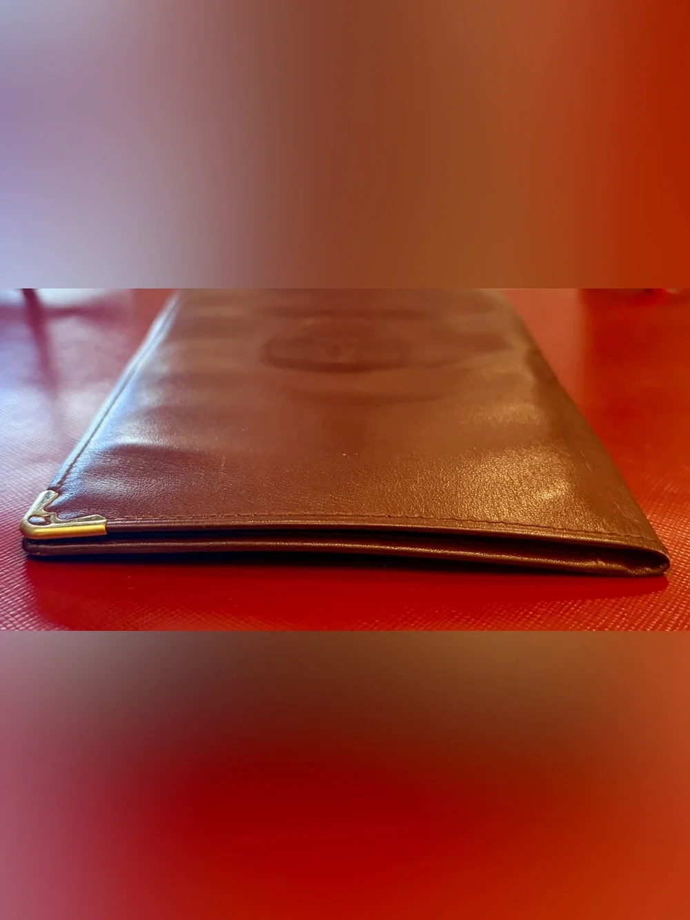 VTG. Cartier Burgundy Leather Men’s Wallet
